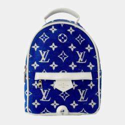 Louis Vuitton Blue Monogram Jacquard Velvet Mini Palm Springs