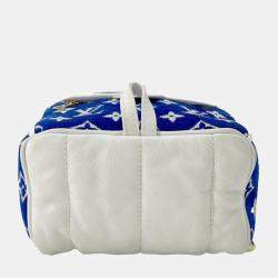 Louis Vuitton Blue Monogram Jacquard Velvet Mini Palm Springs