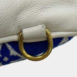Louis Vuitton Blue Monogram Jacquard Velvet Mini Palm Springs