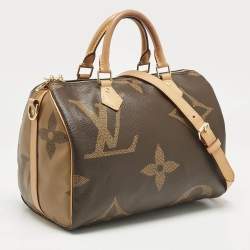 Louis Vuitton Giant Monogram Reverse Canvas Speedy Bandouliere 30 Bag