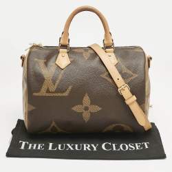 Louis Vuitton Giant Monogram Reverse Canvas Speedy Bandouliere 30 Bag