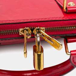 Louis Vuitton Red Monogram Vernis Alma BB