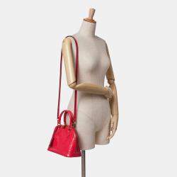 Louis Vuitton Red Monogram Vernis Alma BB