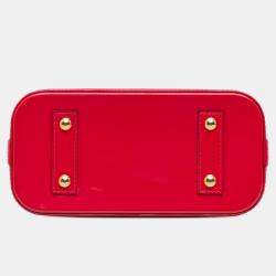 Louis Vuitton Red Monogram Vernis Alma BB