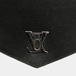 Pre Owned Louis Vuitton Black Leather MyLockMe Chain Pochette