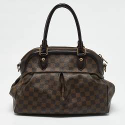 Pre Owned Louis Vuitton Damier Ebene Canvas Trevi PM Bag