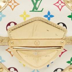 Louis Vuitton White Monogram Multicolore Canvas Marilyn Bag