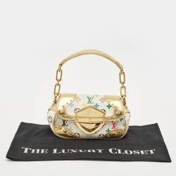 Louis Vuitton White Monogram Multicolore Canvas Marilyn Bag