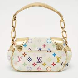 Louis Vuitton White Monogram Multicolore Canvas Marilyn Bag