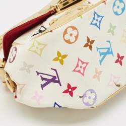 Louis Vuitton White Monogram Multicolore Canvas Marilyn Bag