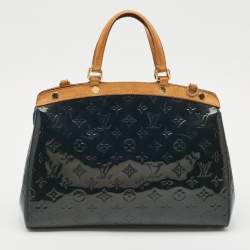 Louis Vuitton Bleu Nuit Monogram Vernis Brea MM Bag