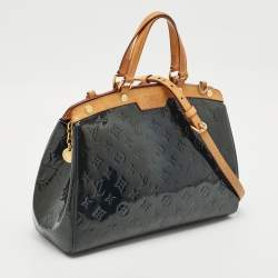 Louis Vuitton Bleu Nuit Monogram Vernis Brea MM Bag