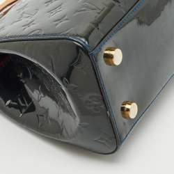 Louis Vuitton Bleu Nuit Monogram Vernis Brea MM Bag