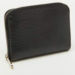 Louis Vuitton Black Epi Leather Zippy Coin Purse