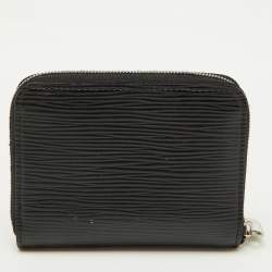 Louis Vuitton Black Epi Leather Zippy Coin Purse