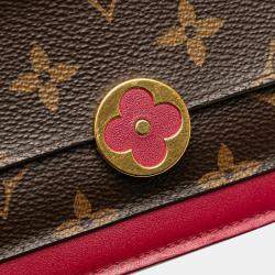 Louis Vuitton Brown Monogram Flore Wallet On Chain