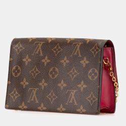 Louis Vuitton Brown Monogram Flore Wallet On Chain