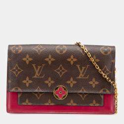 Louis Vuitton Brown Monogram Flore Wallet On Chain