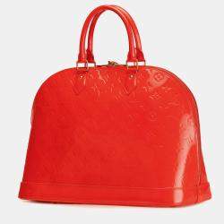 Louis Vuitton Red Monogram Vernis Alma GM
