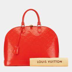 Louis Vuitton Red Monogram Vernis Alma GM