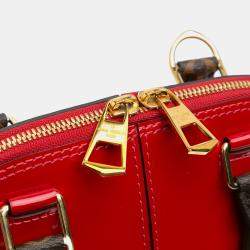 Louis Vuitton Red Vernis Miroir Alma BB