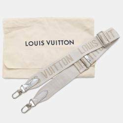 Louis Vuitton Silver Leather Monceau Distorted Handbag