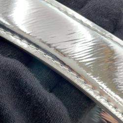 Louis Vuitton Silver Leather Monceau Distorted Handbag
