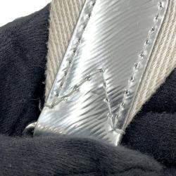 Louis Vuitton Silver Leather Monceau Distorted Handbag