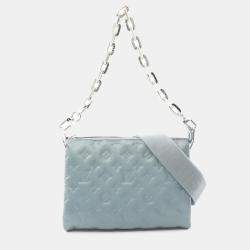 Louis Vuitton Blue Leather Coussin PM Shoulder Bag