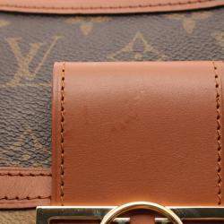 Louis Vuitton Brown/Beige Monogram Canvas Dauphine MM Shoulder Bag