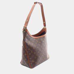 Louis Vuitton Brown/Beige Monogram Canvas Dauphine MM Shoulder Bag