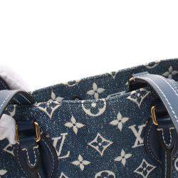 Louis Vuitton Blue/Navy Monogram Denim OnTheGo MM Tote Bag