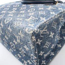 Louis Vuitton Blue/Navy Monogram Denim OnTheGo MM Tote Bag