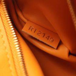 Pre Owned Louis Vuitton Orange Leather Rose des Vents PM Top Handle Bag