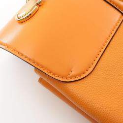 Pre Owned Louis Vuitton Orange Leather Rose des Vents PM Top Handle Bag
