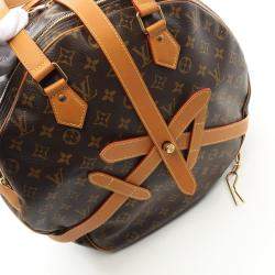 Louis Vuitton Brown Coated Canvas Leather Soft Hat Trunk Shoulder Bag