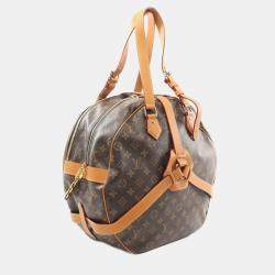 Louis Vuitton Brown Coated Canvas Leather Soft Hat Trunk Shoulder Bag