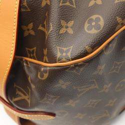 Louis Vuitton Brown Coated Canvas Leather Soft Hat Trunk Shoulder Bag