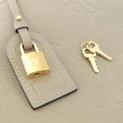 Pre Owned Louis Vuitton Tourterelle Monogram Empreinte Grand Palais MM Handbag