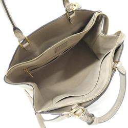 Pre Owned Louis Vuitton Tourterelle Monogram Empreinte Grand Palais MM Handbag