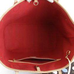Pre Owned Louis Vuitton Brown Monogram Canvas Dots Neverfull MM Shoulder Bag