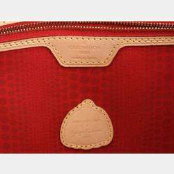 Pre Owned Louis Vuitton Brown Monogram Canvas Dots Neverfull MM Shoulder Bag