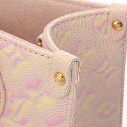 Louis Vuitton Light Pink Leather Empreinte Stardust Monogram OnTheGo PM Handbag
