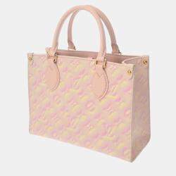Louis Vuitton Light Pink Leather Empreinte Stardust Monogram OnTheGo PM Handbag