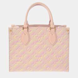 Louis Vuitton Light Pink Leather Empreinte Stardust Monogram OnTheGo PM Handbag