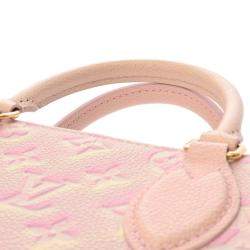 Louis Vuitton Light Pink Leather Empreinte Stardust Monogram OnTheGo PM Handbag