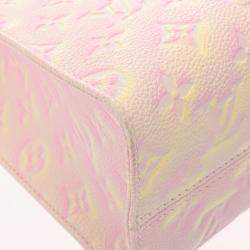 Louis Vuitton Light Pink Leather Empreinte Stardust Monogram OnTheGo PM Handbag