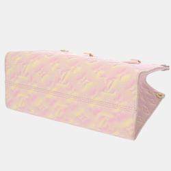 Louis Vuitton Light Pink Leather Empreinte Stardust Monogram OnTheGo PM Handbag