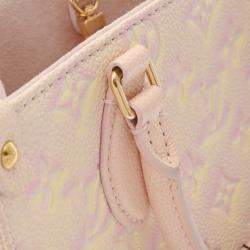 Louis Vuitton Light Pink Leather Empreinte Stardust Monogram OnTheGo PM Handbag