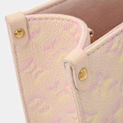 Louis Vuitton Light Pink Leather Empreinte Stardust Monogram OnTheGo PM Handbag